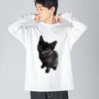 ねこねこねこねこのくーちゃん ビッグシルエットロングスリーブTシャツ