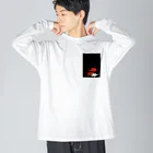 カメリア ヴィンテージの彼岸花 Big Long Sleeve T-Shirt