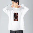 SwishStyle のバスケ宇宙時代 Big Long Sleeve T-Shirt