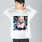 ピンクリボンのセレスティナ Big Long Sleeve T-Shirt