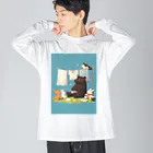 AQUAMETAVERSEの洗濯日和　なでしこ1478 Big Long Sleeve T-Shirt