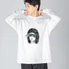 Yokowake_KAZUのクリップオンガール Big Long Sleeve T-Shirt