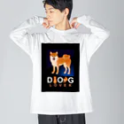 YB-STOREのわん♡柴犬 Big Long Sleeve T-Shirt