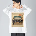 Unique ExistenceのVintage car2 ビッグシルエットロングスリーブTシャツ