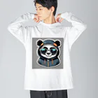 pandownloadのパーカーサングラスのワルパンダ？ Big Long Sleeve T-Shirt