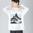 Qten369の甲賀の里 ビッグシルエットロングスリーブTシャツ