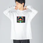 Oshiboriの虹ドット絵 Big Long Sleeve T-Shirt