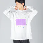 noiSutoaの神秘的なパープルカラー円周率１０００桁 Big Long Sleeve T-Shirt