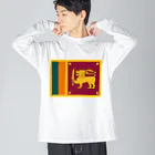 お絵かき屋さんのスリランカの国旗 Big Long Sleeve T-Shirt