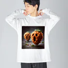 ハピShopのスクリームフライドチキン Big Long Sleeve T-Shirt