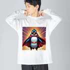 pen.のペンギンのヒーロー登場！ Big Long Sleeve T-Shirt