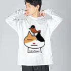 B-catのcat & peace「平穏無事な日々を送る猫」 Big Long Sleeve T-Shirt