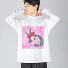 きなこのHappy Lifeのまったりネコ Big Long Sleeve T-Shirt