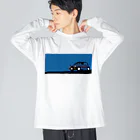 キャのシティなクルマ ビッグシルエットロングスリーブTシャツ