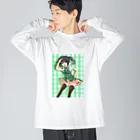 のだまクリエイターズらぼの緑ちゃん ビッグシルエットロングスリーブTシャツ