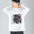 のだまクリエイターズらぼの近未来アート Big Long Sleeve T-Shirt