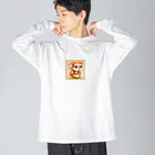 iwabousの可愛らしいリス Big Long Sleeve T-Shirt