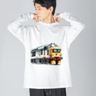 チェリモヤの鉄道模型 04 ビッグシルエットロングスリーブTシャツ