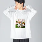 meg_milkのポメちゃん Big Long Sleeve T-Shirt