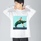 muscle_0419のお前もトレーニングするんだ! ビッグシルエットロングスリーブTシャツ