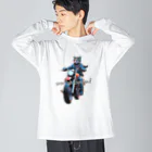 snow two thousandのワイルド夢ネコ ビッグシルエットロングスリーブTシャツ