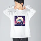 キャラクターズの可愛い車キャラクター Big Long Sleeve T-Shirt