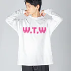T-ShhhのW.T.W(With the works) ビッグシルエットロングスリーブTシャツ