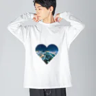 Castagna-カスターニャのnight view Big Long Sleeve T-Shirt