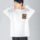 catnip factoryの猫侍 Big Long Sleeve T-Shirt