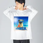 nico20190629のパグ ポコ② ビッグシルエットロングスリーブTシャツ