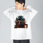 Mamechan2021の戦いの後のコーヒータイム Big Long Sleeve T-Shirt