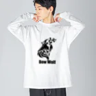 金太郎問屋のBow Wolf ビッグシルエットロングスリーブTシャツ