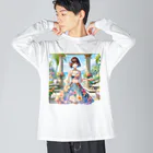 かるるんショップの夏と南国と休日と ビッグシルエットロングスリーブTシャツ