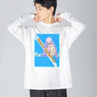 じょいちぃのPastel girl「パステルガール」 ビッグシルエットロングスリーブTシャツ