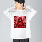 お花屋SUNのFlower R R H（フラワー・レッド ライディング フード） Big Long Sleeve T-Shirt