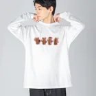 atelier_lapislazuliのくまはにわ4（うしろ） Big Long Sleeve T-Shirt