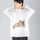 ライダーズの可愛い犬のアイテム ビッグシルエットロングスリーブTシャツ