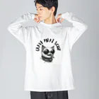 CRAVE MEAT SOUPの#drunk cat Big Long Sleeve T-Shirt