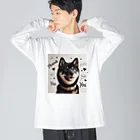 ANTARESの柴犬とありがとう Big Long Sleeve T-Shirt