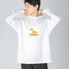 teatimeのあひるくん ビッグシルエットロングスリーブTシャツ