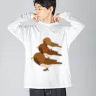 chicodeza by suzuriのすずめタワー Big Long Sleeve T-Shirt