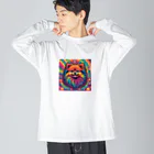 BowMeowのポメラニアンNo.2 Big Long Sleeve T-Shirt