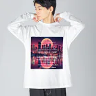 Nodoka Silence Library - WEB SHOPのElectro Moon Big Long Sleeve T-Shirt