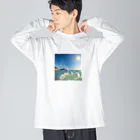 zakki-Rの暑い日本の夏 ビッグシルエットロングスリーブTシャツ