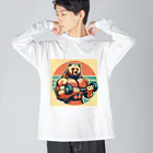 yuu_hi_tのマッチョくま筋トレデザイングッズ Big Long Sleeve T-Shirt