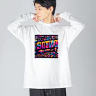 nuuartの1980年代のレトロフォント Big Long Sleeve T-Shirt