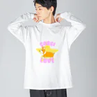 buuchapのコーギーLOVE ビッグシルエットロングスリーブTシャツ