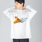 segasworksのスコップ（移植ゴテ）とトラちゃん Big Long Sleeve T-Shirt