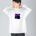 Cherry-oのネオンパンクなガール Big Long Sleeve T-Shirt