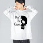 『NG （Niche・Gate）』ニッチゲート-- IN SUZURIのDon't Be Cruel.(黒) Big Long Sleeve T-Shirt